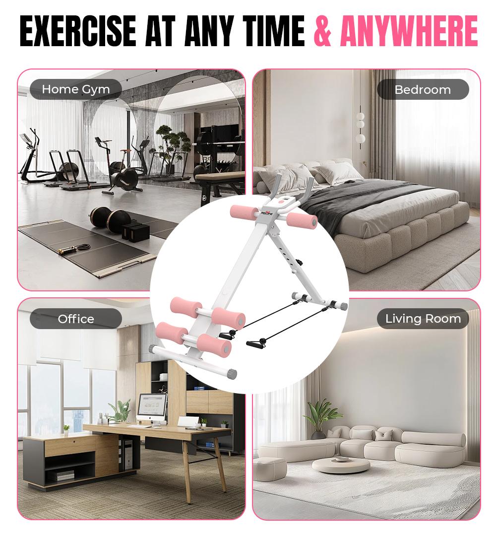 RELIFE REBUILD YOUR LIFE Adjustable Ab Machine Foldable Ab Trainer Equipment for Abs, Waist, Arms & Legs | Home Gym Beginner-Friendly Waist Trainer RELIFE REBUILD YOUR LIFE Adjustable Ab Machine Foldable Ab Trainer Equipment for Abs, Waist, Arms & Legs | Home Gym Beginner-Friendly Waist Trainer