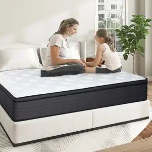 12 inch Medium Firm Hybrid Good Mattress Memory Foam and Pocket Spring Twin Full Queen King Size Mattress In a Box bed  mattress motion isolation