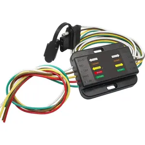 3-Way to 2-Way Trailer Tail Light Converter - 100% Copper, 5-Wire to 4-Pin Flat Harness, Waterproof, Easy Install for Trucks, Towing Vehicles, Non-Powered Easy Installation