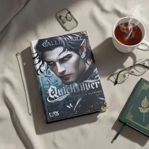 Manacled Handmade Hardcover Book, Dark Fantasy Romance Novel, A5 Size