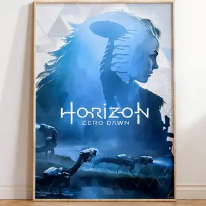Horizon Zero Dawn Poster, Physical Game Wall Art, Gaming Room Wall Decor, Man Cave Home Decor Birthday Gift