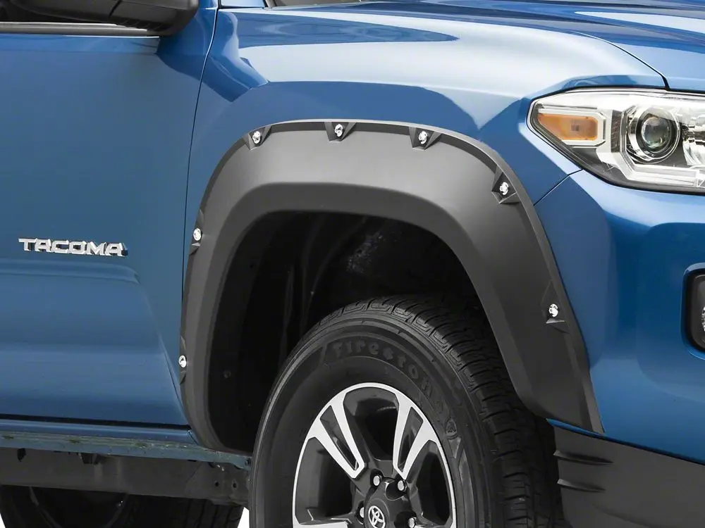 REDROCK Premium Molded Fender Flares - Automotive Car Accessories, Wheel & Vehicle Truck Protector for 16-23 Tacoma