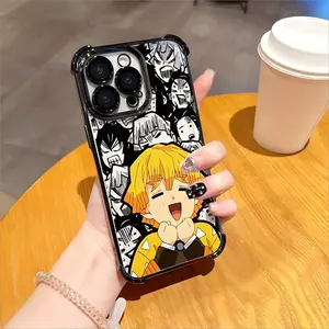 Funny Anime Demon Slayer Cases for iPhone 17 16 15 14 13 12 11 PRO MAX PLUS AIR and XR XS MAX 7 8 Plus Series - Soft Transparent Anti-Shock Back Cover