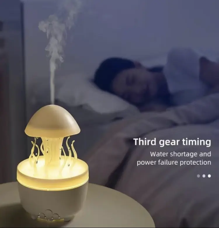 Water drop sound effect 3-in-1 Mist Lamp & Sound Machine | Adjustable Color Glow, Dripping Water Melody | Auto-Off Protection | Desk Bedroom Must-Have