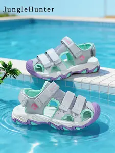 Sporty Sandals, Open-Toe Design, Suitable for Boys & Girls, Lightweight Comfortable, Breathable Sandals, Ideal for Daily Wear & Outdoor Activities, Sports Sandals
