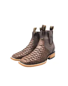 Ankle Boot Python Brown