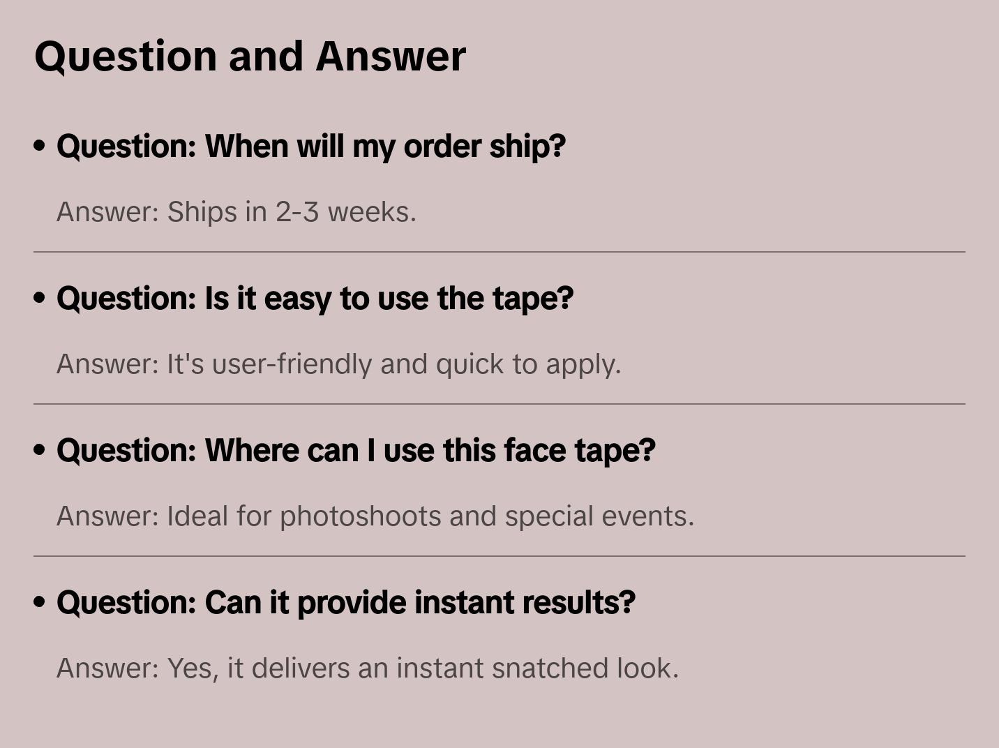 Get SNATCHED - the Face Tape