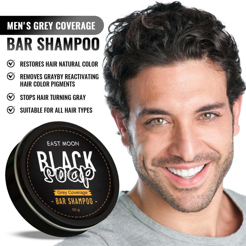 Moisture Black Hair Soap for Men Nourishing and Moisturizing Black Hair Brightening Hair Repair Deep Cleaning for All Hair Types