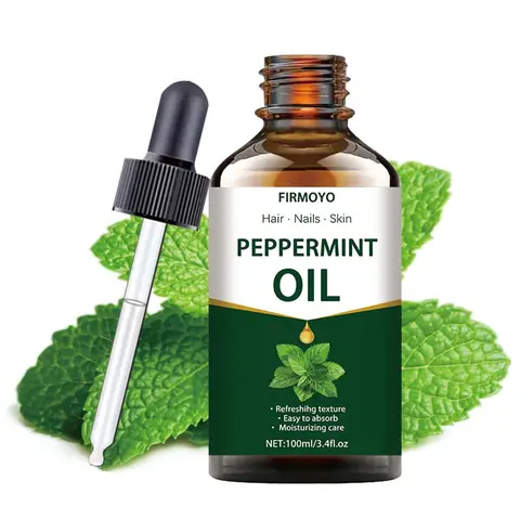 Natural Peppermint Essential Oil, Aromatherapy Scented Oils, 3.38 fl oz - Ideal for hair, skin, and nail care, Moisturizing and relaxing, perfect for diffusers and humidifiers, Hypoallergenic, suitable for all skin types, Gift-wrapped, Christmas present