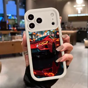 Red Sports Car Phone Case TPU for iPhone 17 AIR 17 PRO 16 PRO 15  PRO MAX  14 PLUS 13 PRO 12 11 PRO XS MAX X XR Samsung Galaxy S25 Ultra S24 S23 S22 Plus
