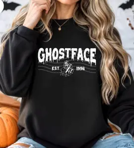 Ghostface Crewneck, Halloween, Trendy Sweatshirt, , Oversized Sweatshirt, Halloween Sweatshirt