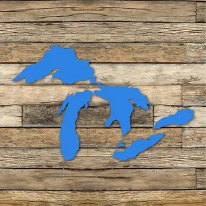 Michigan Great Lakes Decal, Great Lakes Car Decal, Multiple Sizes And Colors, Vinyl Car Decal, Michigan Sticker, Michigan Vinyl Decal