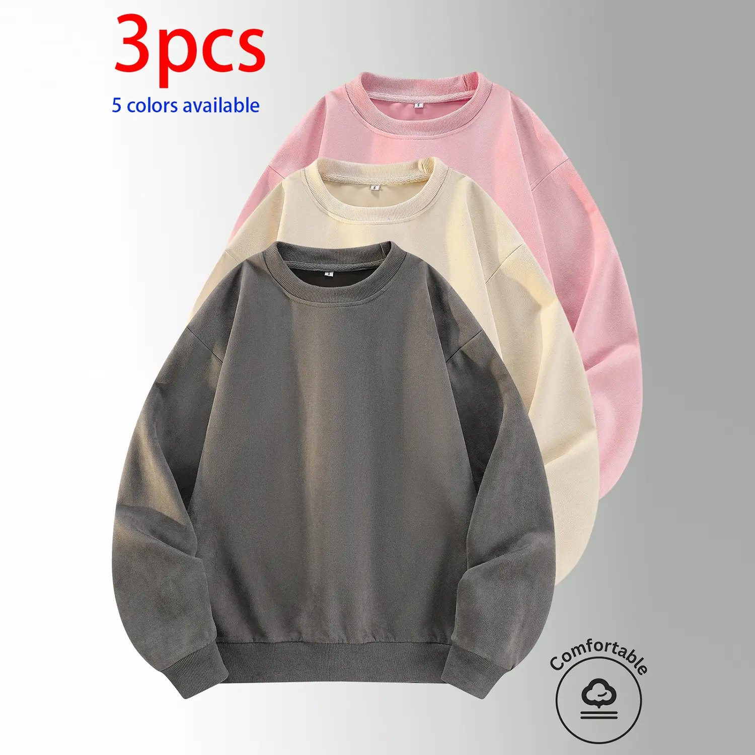 Dark gray + Apricot color + Pink