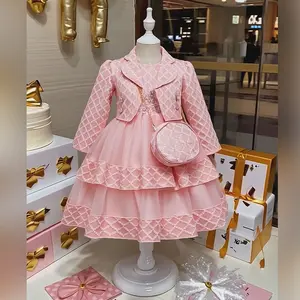 Girl Princess Dress Elegant Tiered Gown All Season Style Perfect for Birthday Party Wedding Holiday Celebration Halloween and Christmas Outfits