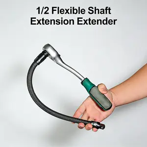 Flexible Socket Ratchet Wrench Extension Bar Auto Repair Tool 1/2Inch Driver Flexible Socket Extension Bar Wrench Extension Rod