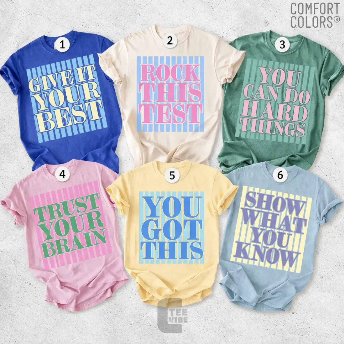 Comfort Colors Custom Test Day TShirt, Teacher Test Day Tee, Matching State Testing Shirts, Teacher Team Shirts, Testing Coordinator Shirt, Full Sizes