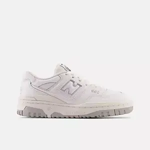 New Balance 550 Grade School GS White Grey GSB550PB Basketball Sneaker Lace Up Leather Upper Rubber Outsole Lifestyle Retro 1989 Low Top New In Box Brand New Deadstock Classic 550 Series Trending Viral TikTok Dad Shoe Premium NIB