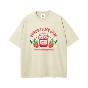 Jesus Is My Jam Christian Unisex Washed T-Shirt – Faith-Inspired Style