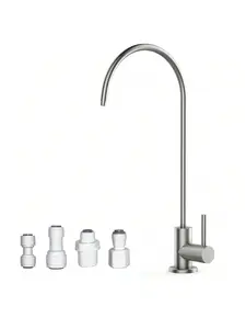 【Christmas Gift】Water Filter Faucet, Drinking Water Faucet Fits Most Reverse Osmosis And Water Filtration System For Kitchen Bar Sink, Lead-Free Stainless Steel Reverse Osmosis Faucet, Non-Air Gap RO Faucet