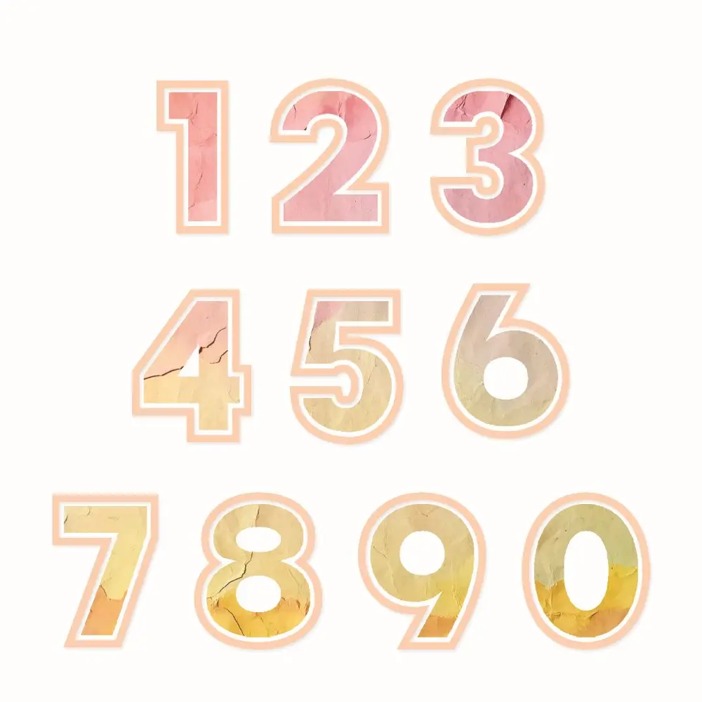 Sizzix Thinlits Die Set 20PK - This or That 2 inch Numbers by 49 and Market