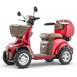 VEVOR Heavy Duty 4-Wheel Mobility Scooters for Seniors Adults, 500lbs Capacity, 21.5 Miles 3-Speed Long Range, 1000W All Terrain Electric Recreational Scooter Wheelchair, 20 Max Climbing Capacity