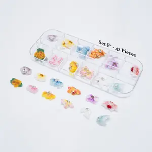 3D DECORATION - FLOWERS - 12 DESIGNS | 42-46 pcs