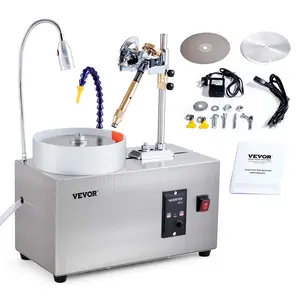 【Summervibes】VEVOR Gem Faceting Machine,  , 180W Jade Grinding Polishing Machine 0-2980RPM Adjustable Rotating Speed, Rock Jewel Angle Polisher with Precise Mechanical Manipulator & Scale Gem Jade Stone Crystal