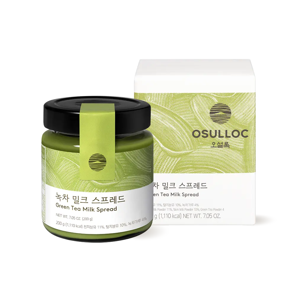 [OSULLOC Official] Green Tea Milk Spread ㅣ Made of Finest Matcha form Jeju Island, Matcha-Infused Spreads