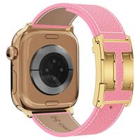 Pink  Band+Gold Buckle