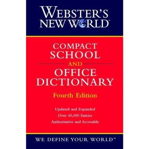 Used Compact Dictionary - Webster's New World School and Office Dictionary by Agnes, Michael E. (Paperback), English Reading Materials for All Ages with Gene Therapy References