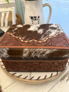 Cowhide Jewelry box