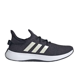 adidas Womens Cloudfoam Pure Lace Up Sneakers Shoes Casual - Black