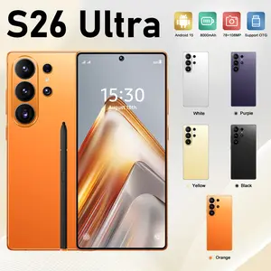 2026 New S26 Ultra 5G Android 15 Phone, 12GB+512GB, 6.99" HD Screen, 78MP+108MP Cam, 8000mAh, Stylus & Case, Perfect Holiday/Birthday Gift