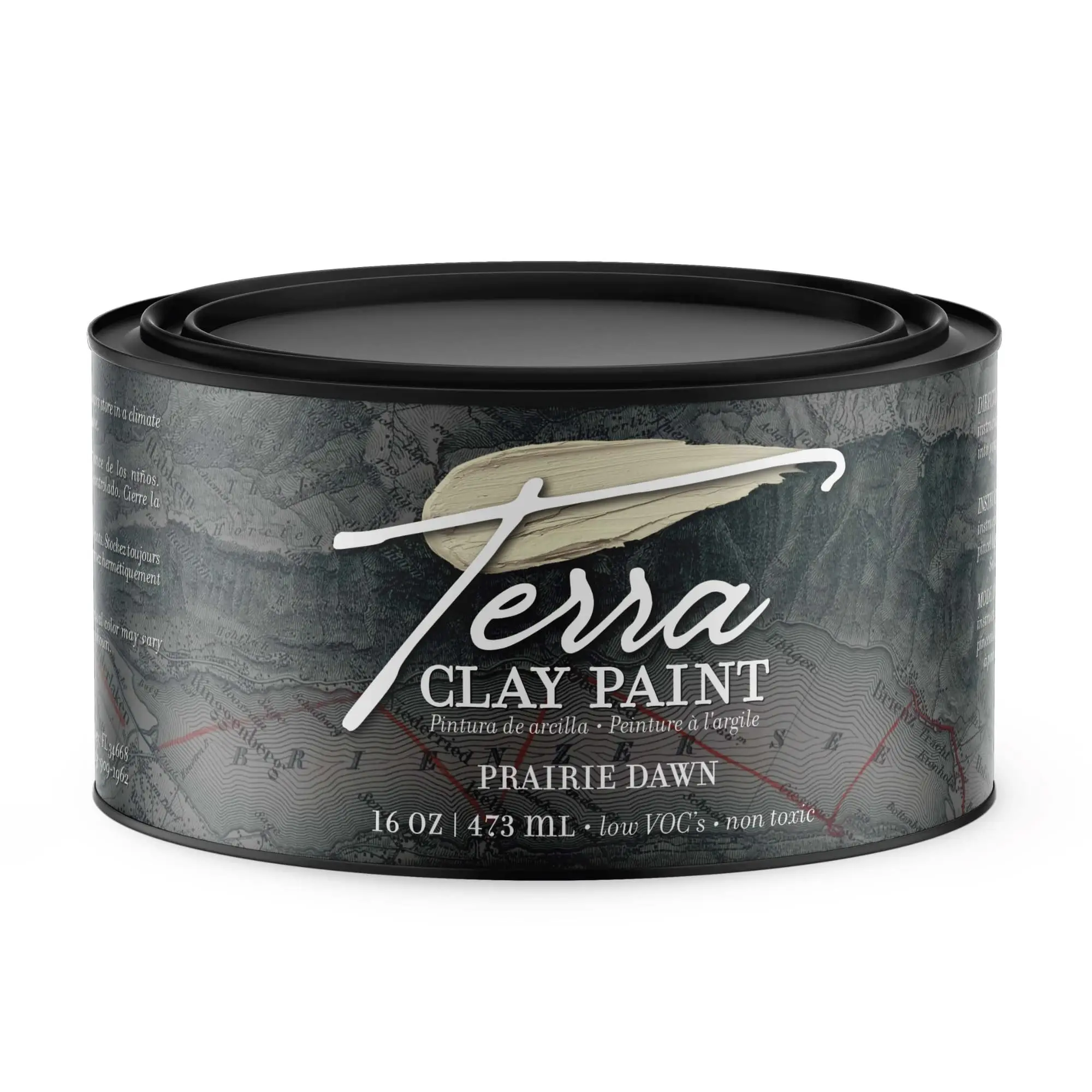 Dixie Belle Terra Clay Paint (16oz) | Soft Cream Water-Based Terra Artisan Clay Paint for DIY | Paint for Wood, Canvas, Tile, Fabric, Home