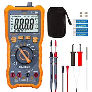 True RMS Digital Multimeter Tester, Auto-Ranging AC DC 20A Ohmmeter 1000V Voltmeter with NCV, Measure  Current Amp Resistance Diode Continuity Duty-Cycle Capacitance Temperature, for  Auto
