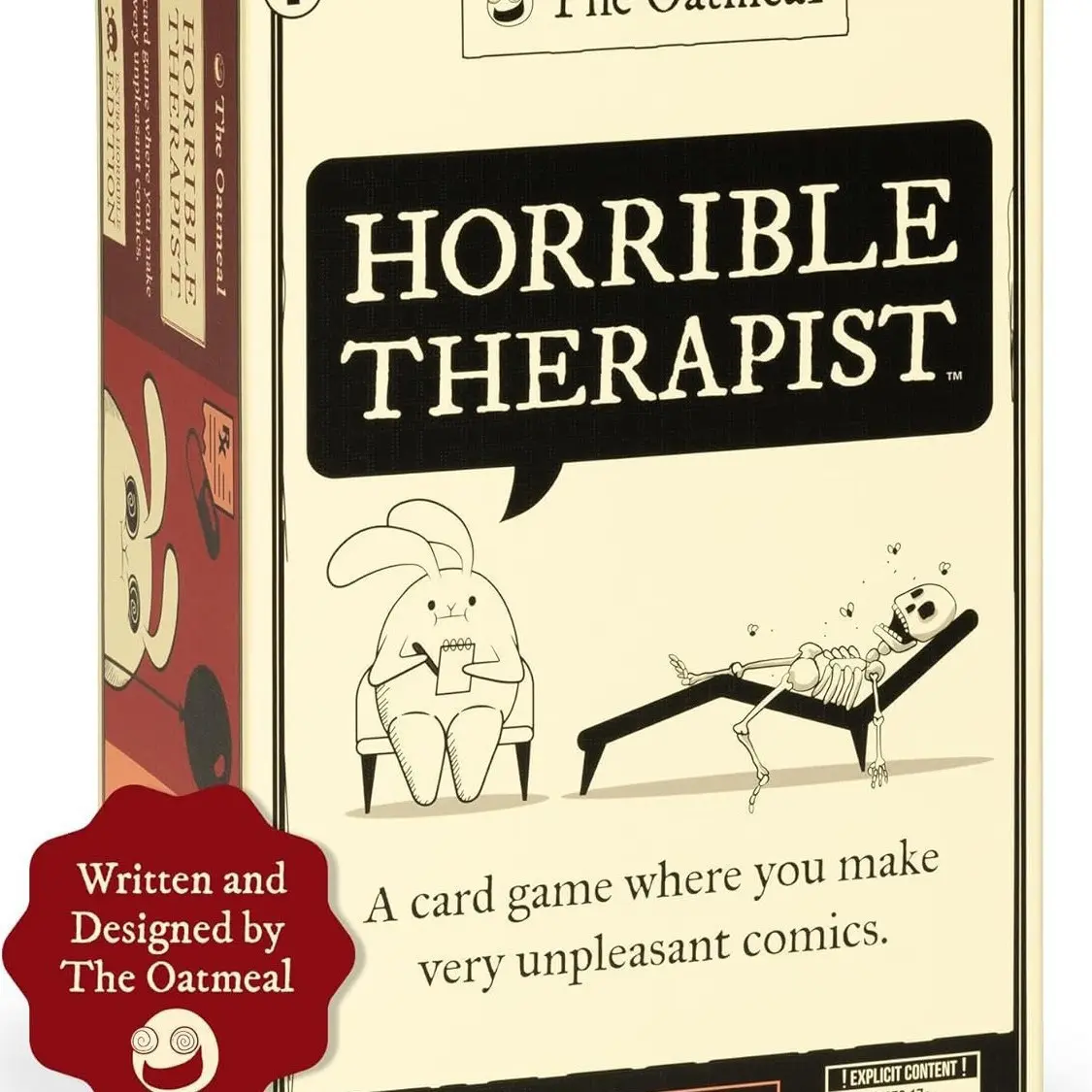[XMAS DEAL TODAY] Exploding Kittens HorribleTherapist: Extra Horrible Edition - A Card GameWhere You Make Very Unpleasant Comics - PartyGames & Family Game Night for 3-8 Players