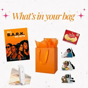 All B.A.R.K. Book Bag - Includes Orville Redenbacher's Popcorn & Stickers - Perfect for Book Lovers