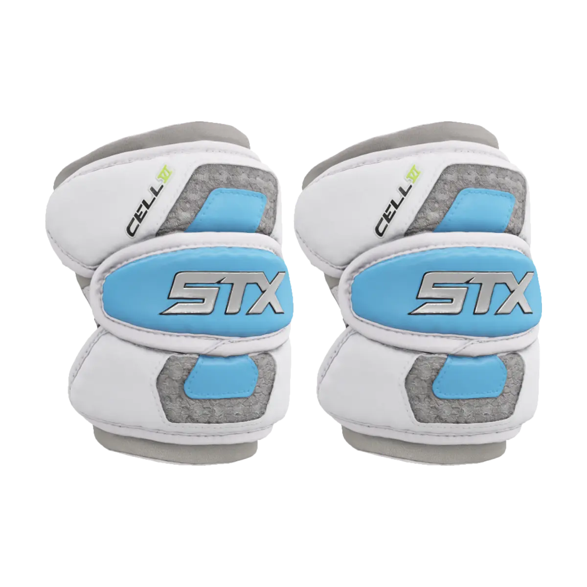 STX Cell VI Limited Edition Lacrosse Elbow Pads, Breathable Lycra Sleeve, 3-Piece Construction, Lycra Material, Flexible Protection for Lacrosse Players, Floating Elbow, Optimized Mobility, Power Player