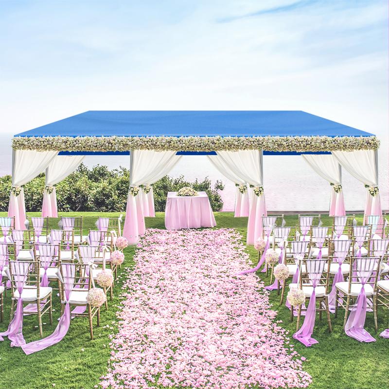 Outdoor Canopy 10 x 10/30ft, Party Tents with 0/5/7/8 Removable Sidewalls, Gazebo Shelter for Parties, Outside Waterproof Wedding Canopies