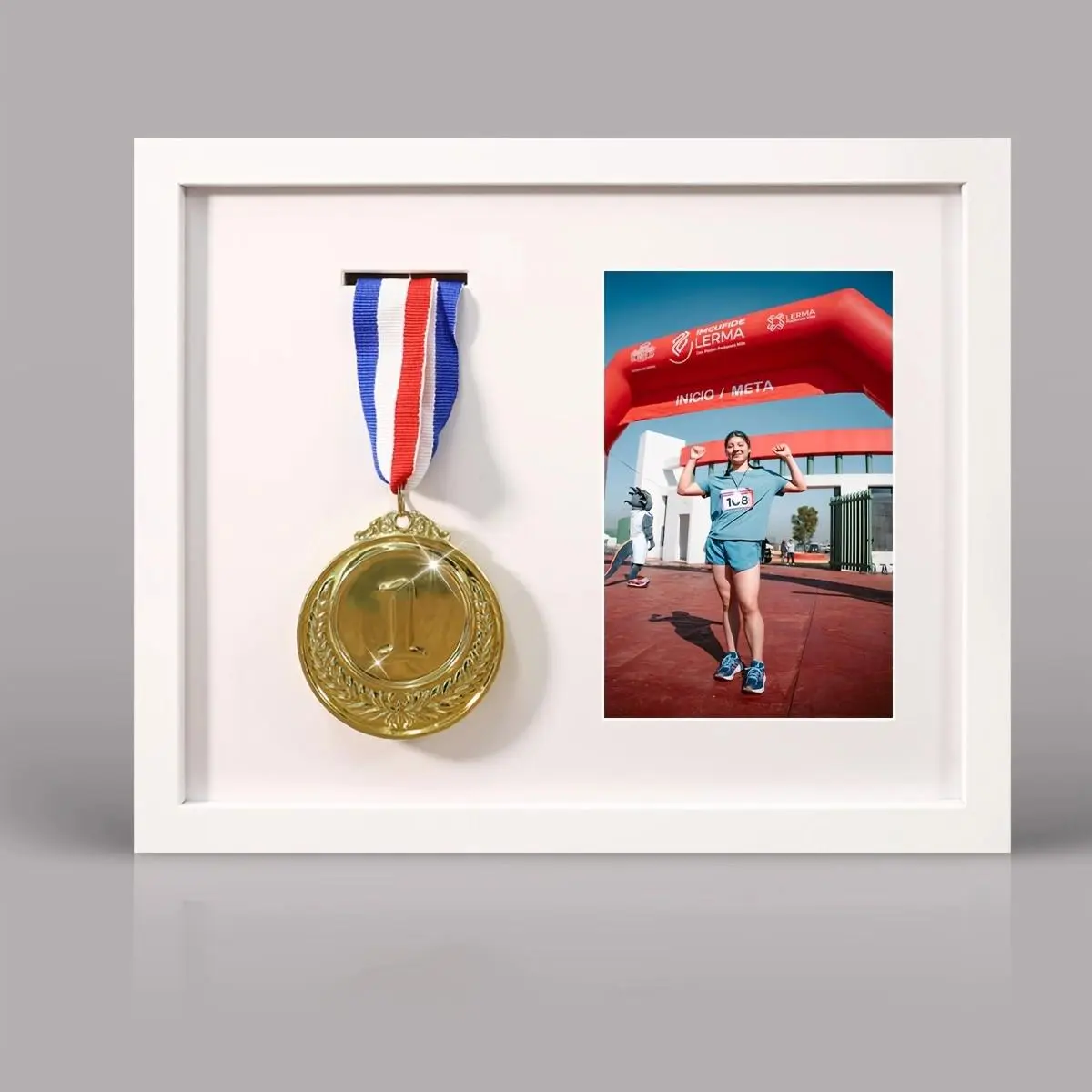 Medal Display Shadow Box, Medal Display Frame, Photo Frame, Picture Frames, Home Decor for Living Room, Bedroom, Office
