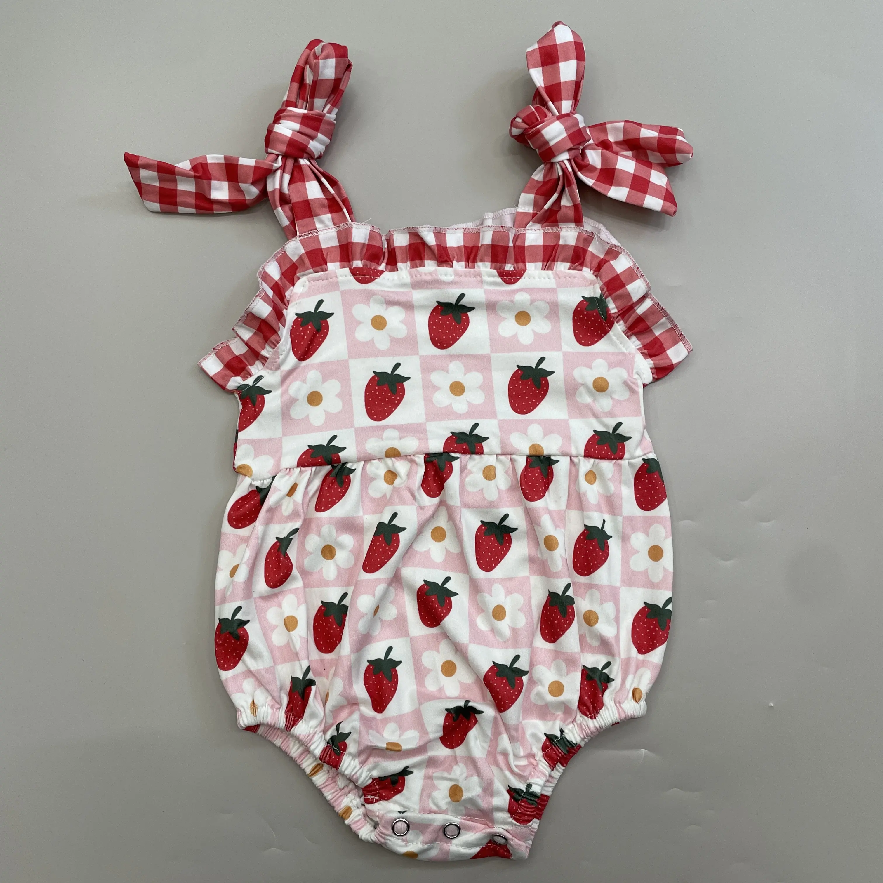 Baby Strawberry Bubble Summer Clothing Girl Onesie Baby Stuff