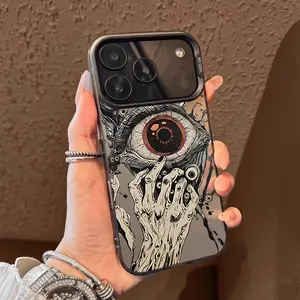eyes hands horror Pattern Case for iPhone 17 Pro Max 17 Air 16/15/14/13/12/11 Pro Max XR XS E Plus Retro High-end Shockproof Drop Screen Protection Cute Durable PC Smartphone Cover