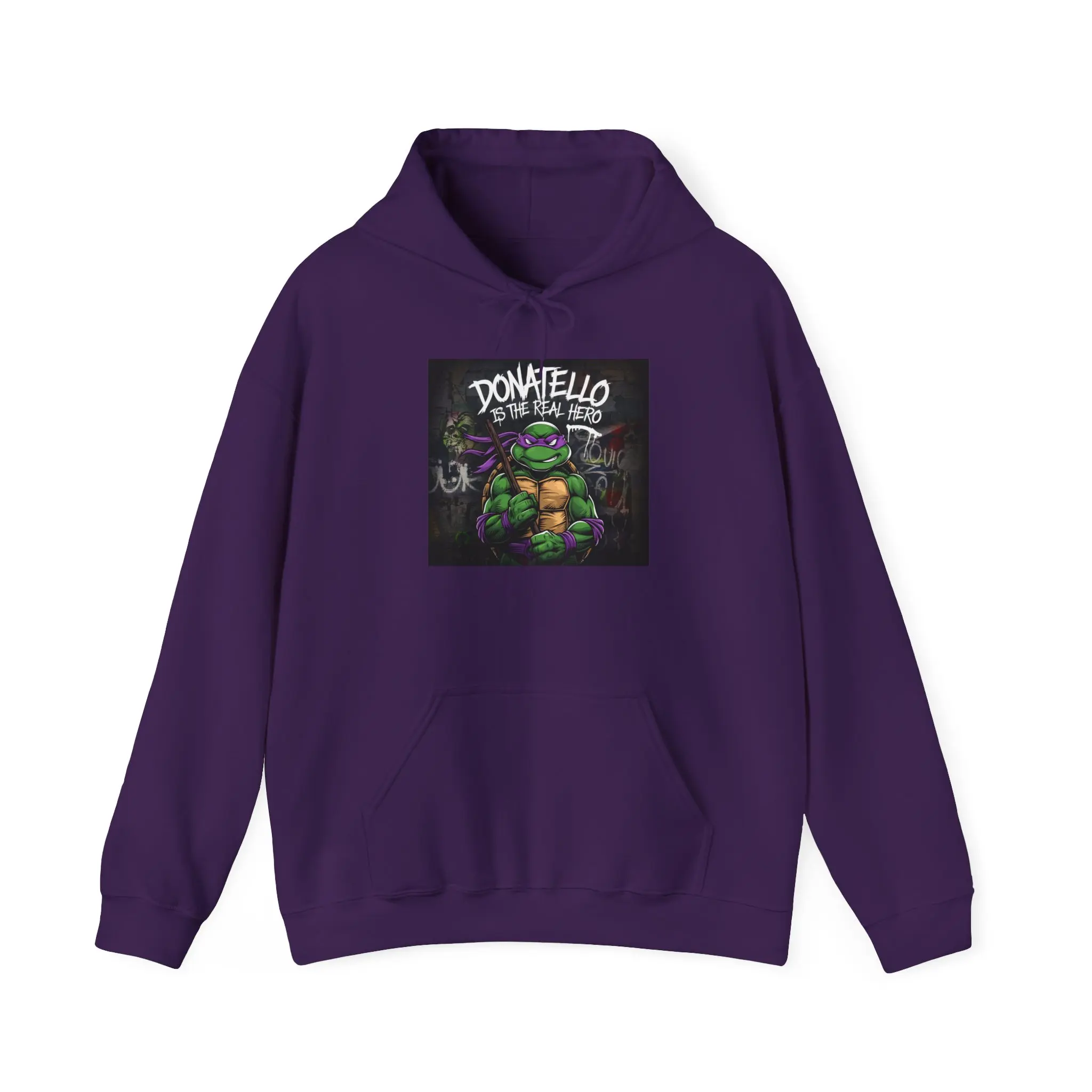 Ninja Turtle Hoodie, Fun and Cozy Pullover for Kids and Teens, Perfect for Birthdays, Halloween, and Movie Nights, Donatello Design, Unique