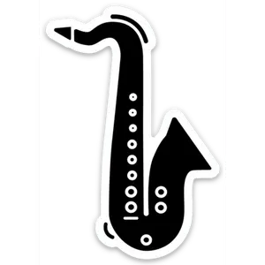 Saxophone Sticker