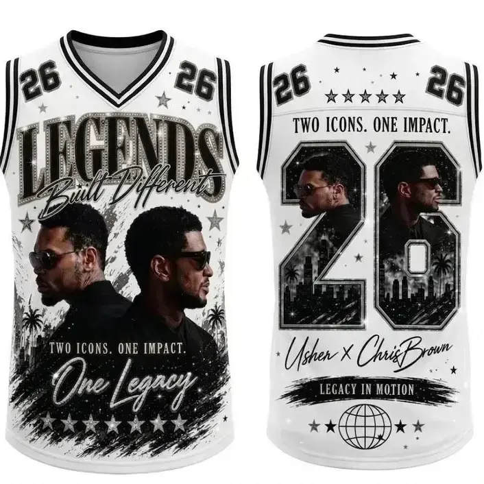 [HOT JERSEY] 26 Legends Raymond & Brown Football Jersey Shirt, The R&B Tour Shirt, Hip Hop Graphic Tee, Unisex Gift Tee For Fan