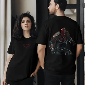 The Dark Style Dark Redhood Jason Todd DCU Double Printed Oversize Lightweight Acid ed Tee TV Show Graphic Top Cotto Cot_758 T-Shirt All Wear Types