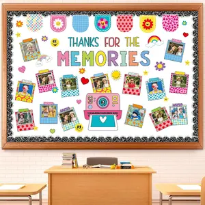 Graduation Bulletin Board Decorations Set - Composition Notebook DIY Photo Selfie Wall Decor for Graduation Party School Classroom Wall Supplies