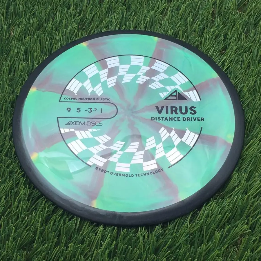 Axiom PLC Cosmic Neutron Virus - 172.7g - Black Rim On Light Green