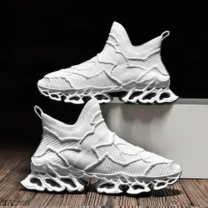 Lightweight Men's Blade Sneakers - Slip-on Trail Running Shoes for Outdoor Athletic Walking Men's Running Shoes Blade TennisWalking Fashion Sneakers BreathableNonSlip Gym Sports Work Trainers Perfectfor Students and OutdoorSport Runner Clos  Training Foot