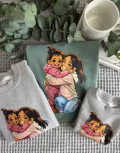 Mommy & Me Custom Cartoon Sweatshirts Set
